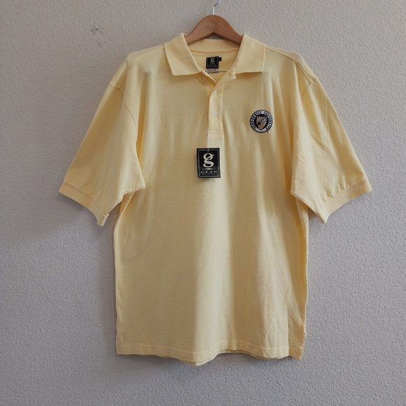 NWT Vanderbilt University College Yellow Logo 100% Cotton Polo XL - Picture 2 of 10